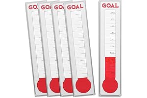 Juvale Fundraising Thermometer