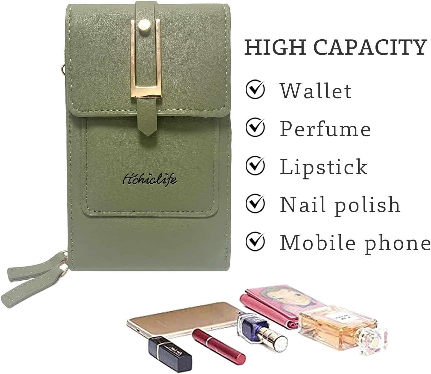 Small Crossbody Cell Phone Bag for Women, Mini Shoulder Purse with Credit Card Slots - Image 7