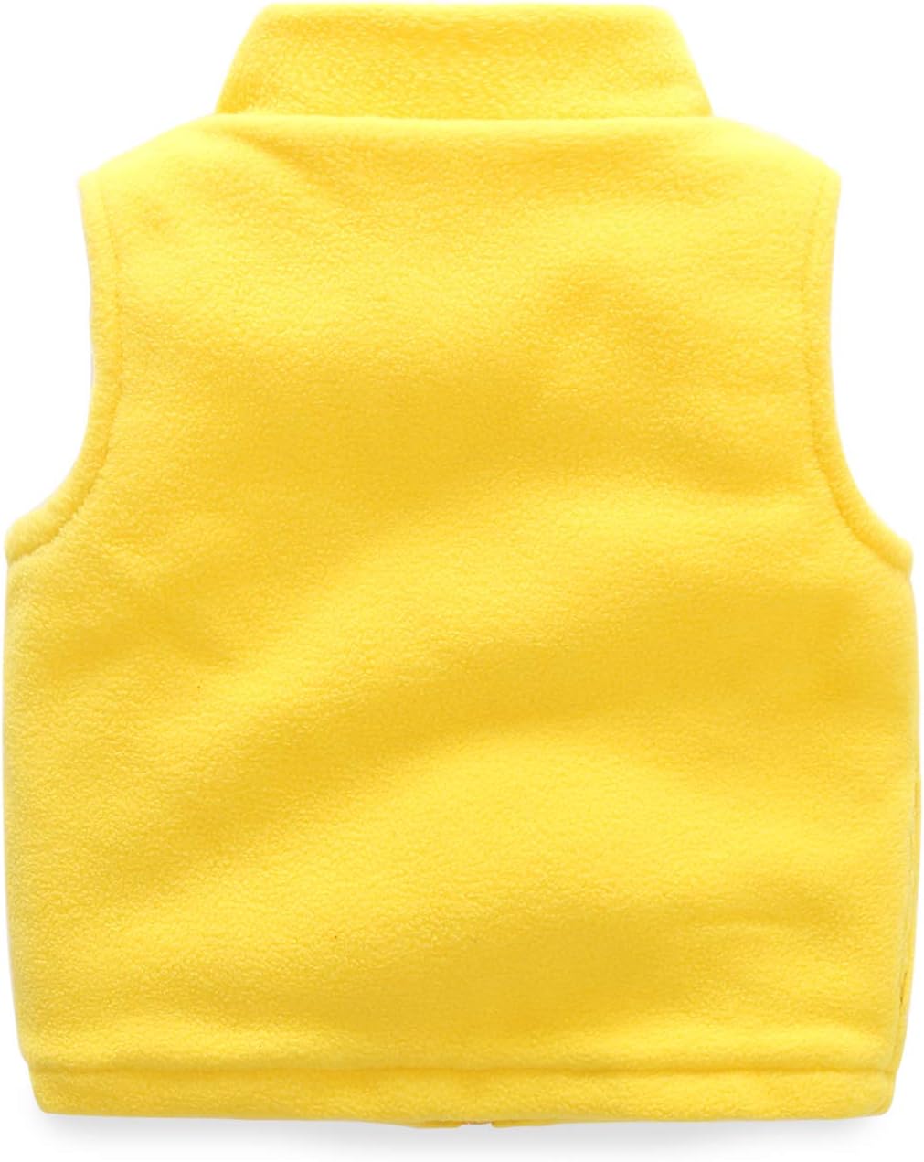 Ohrwurm Little Boy's Yellow Sweater Vest, Zipper School Uniform Fleece Classic Outfit Jacket for Autumn and Winter, Yellow, 4-5 Years