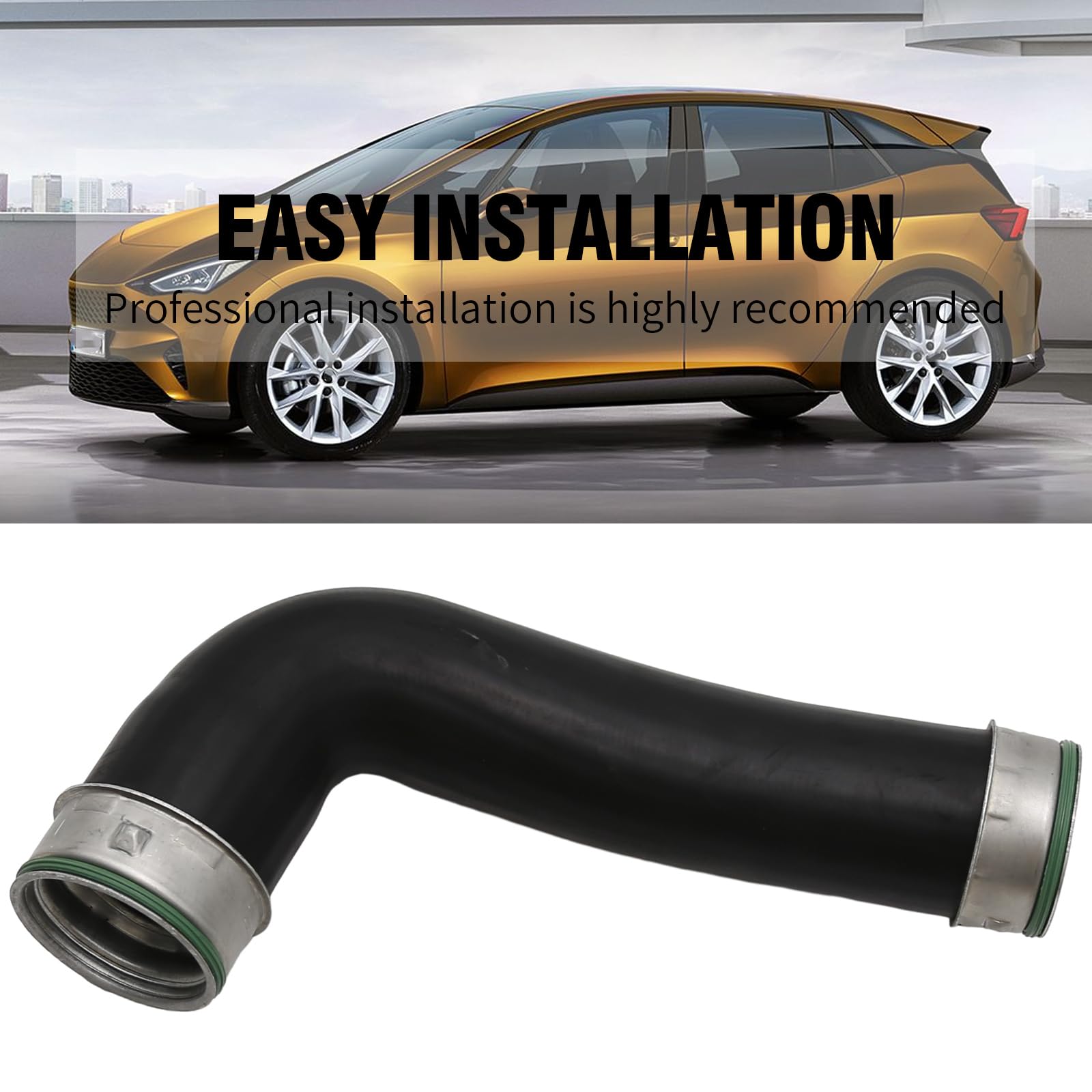 Hoypeyfiy Intercooler Turbo Turbine Boost Tubo di ricambio per Leon Altea XL Toledo Caddy Mk3 Octavia Superb Mk2 Golf Mk5 1K0145834L 1K0145834B 1K0145834G 1K0145834J