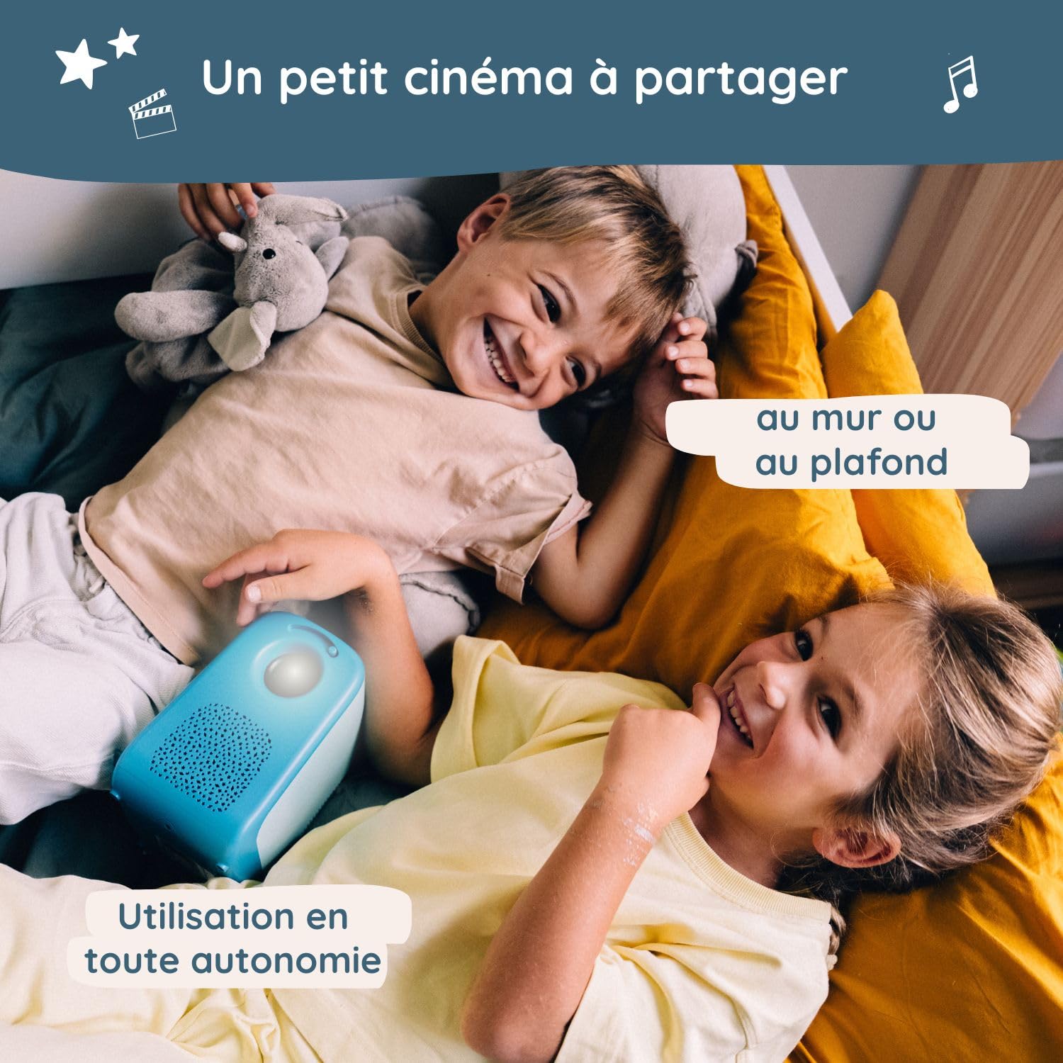 Projecteur Enfants 3-10 Ans avec Batterie | Cinéma à la Maison