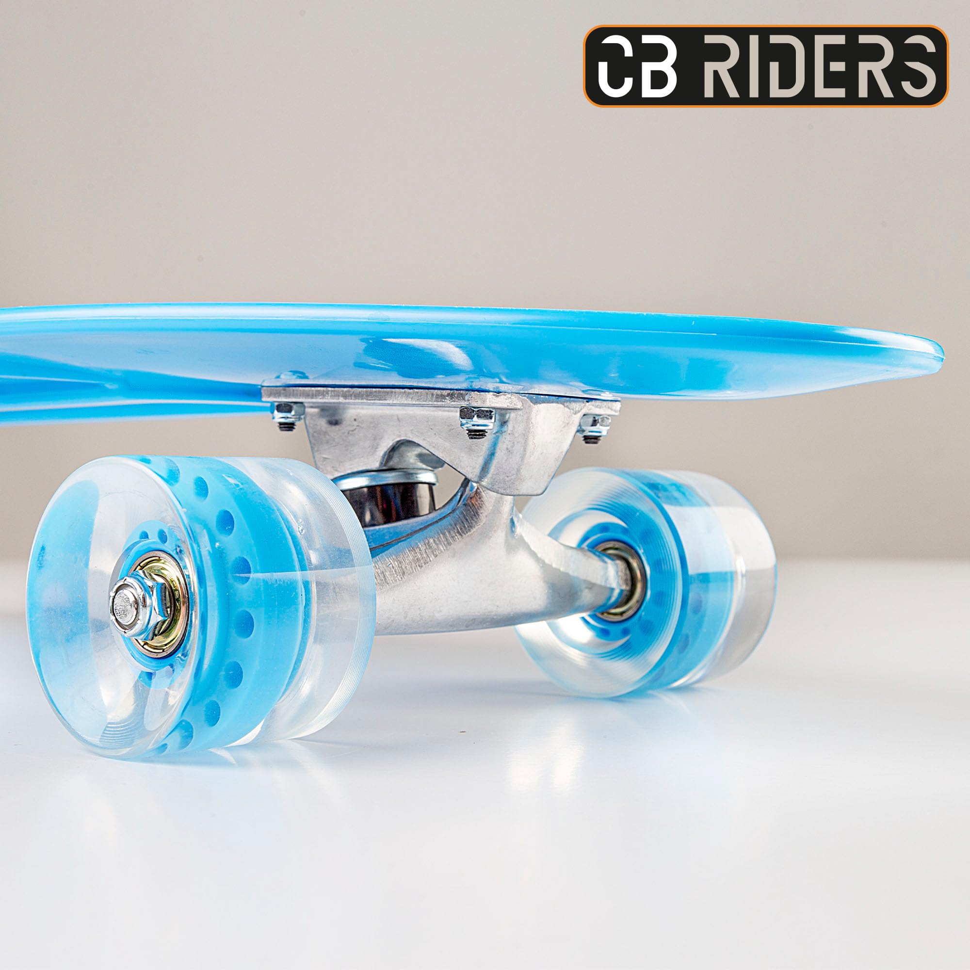 COLORBABY CB Riders, Skateboard Enfant Bleu, 71 x 20 cm, Axe Aluminium, Roues PU, Poids Max 100 kg, Cadeau 6 Ans