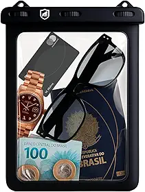 Gshield Capa Case Universal à Prova d'Água Impermeável com Alça Ajustável para Tablet e iPad, até 8 Polegadas (20,5 x 26,5 cm)