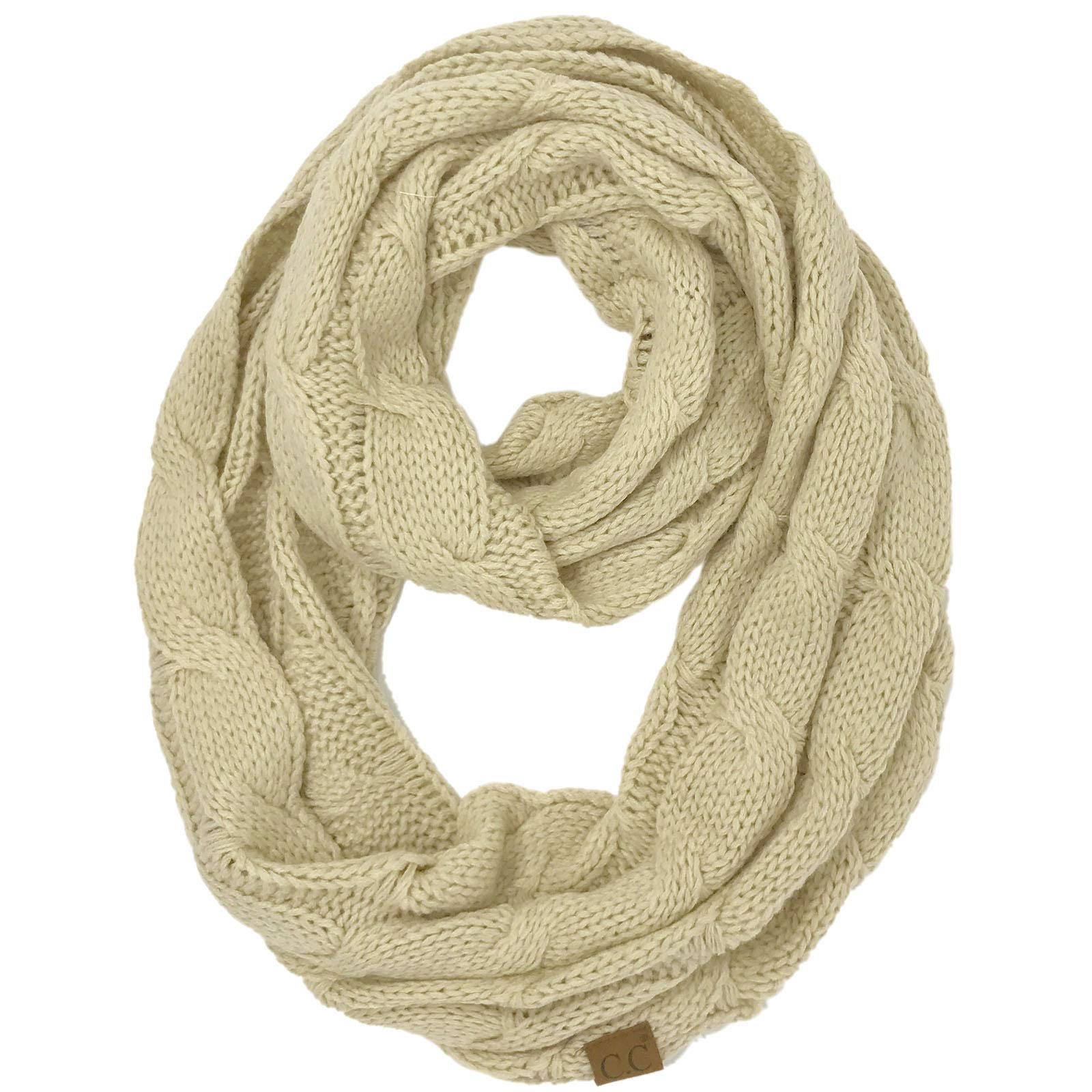 C.C Trendy Warm Chunky Soft Stretch Cable Knit Beanie Skully, Winter Mint, One Size — view 145