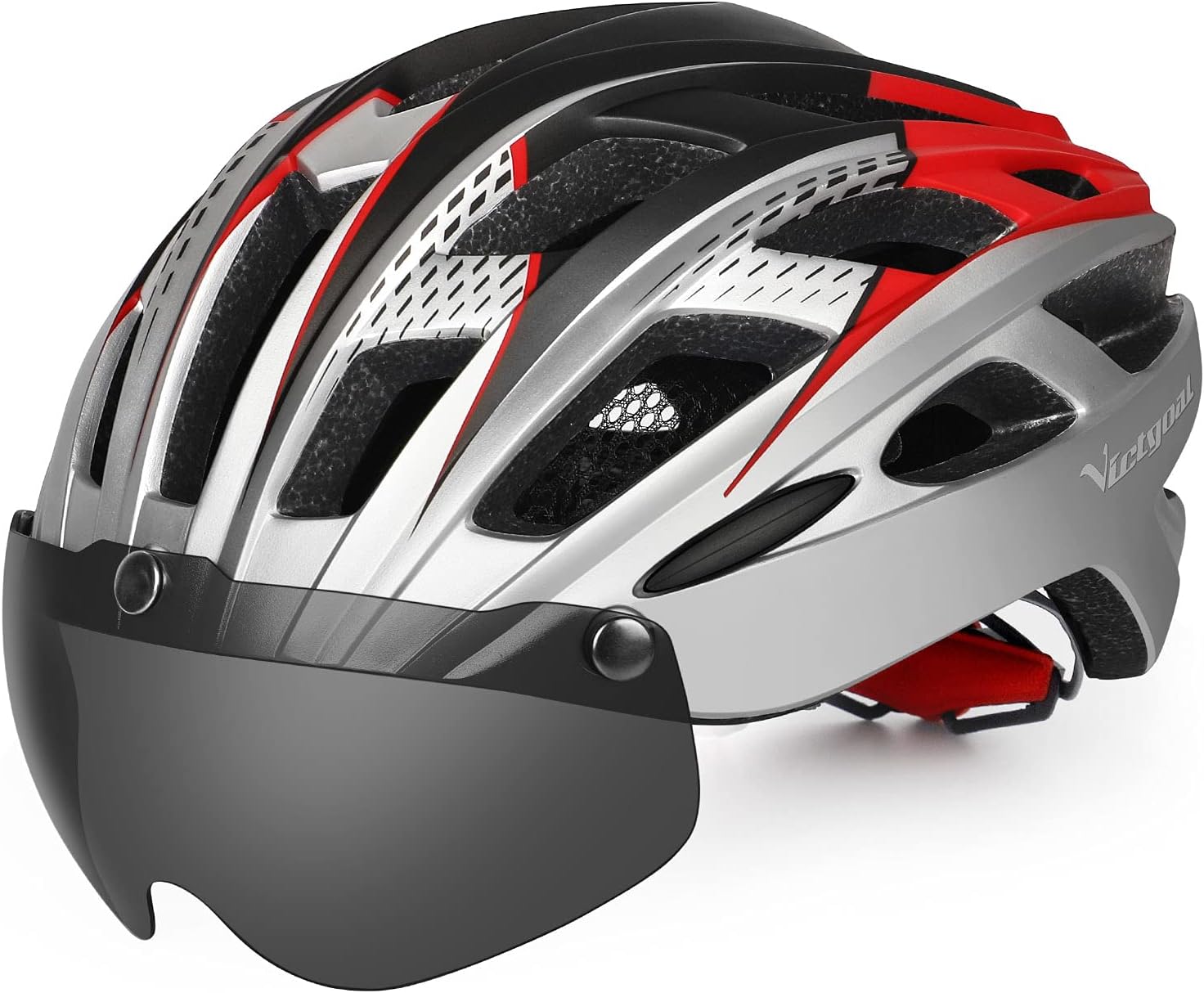 Amazon.co.jp VICTGOAL Bicycle Helmet, For Adults, With LED Light