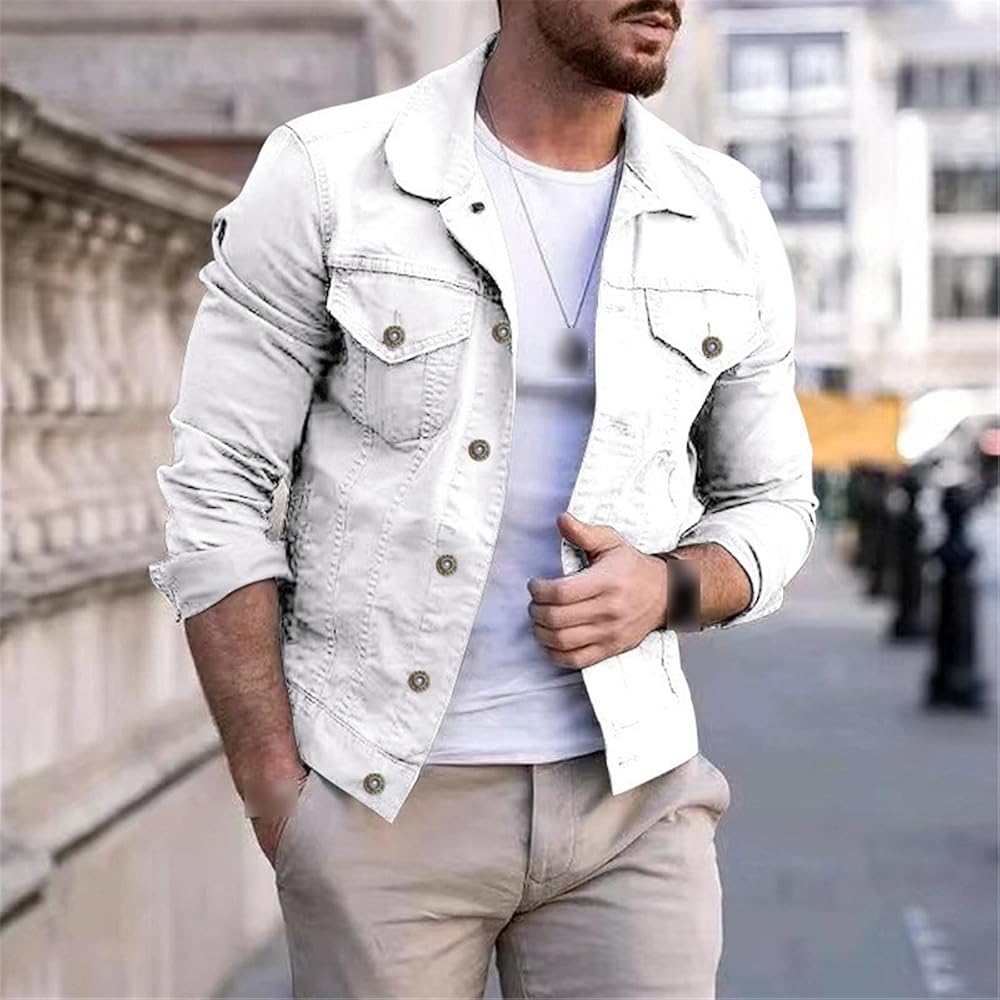 ジャケット・アウター Hello, Bonjour!   Boys denim Jacket Amazon.com: ZouoYYii Men's Denim Jacket Spring Autumn