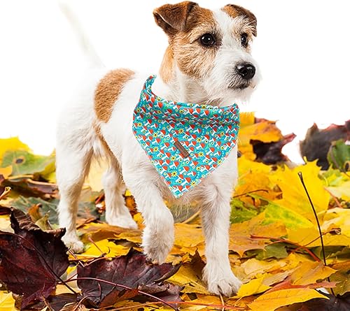 Miniatura 2 de Lionheart glory Bandana para perro, 1 paquete de bufanda lavable suave para perro, bufanda de otoño para niños y niñas, bandana cuadrada azul para