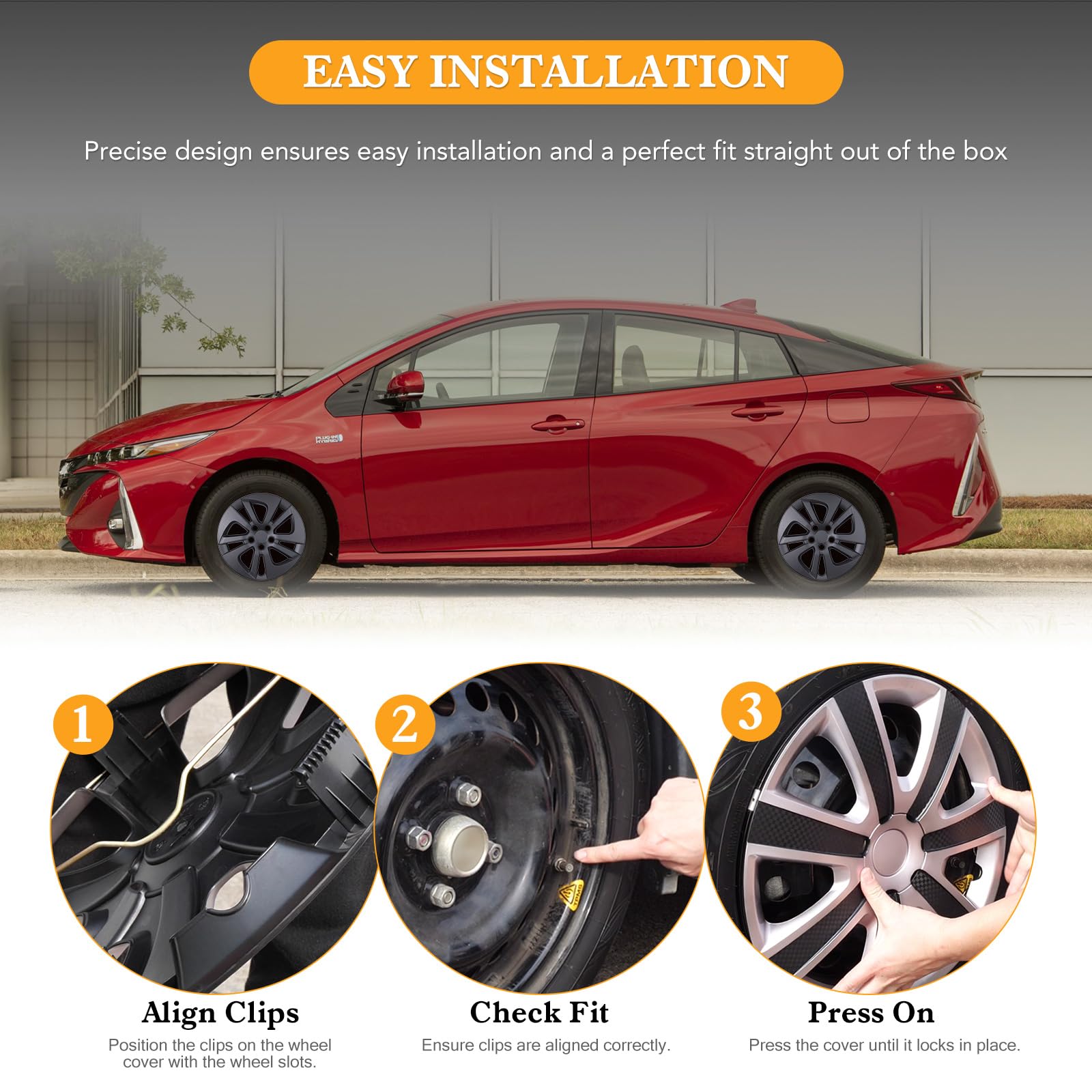 Amazon.com: 15 Inch Hubcaps for 2016-2022 Prius, 2017-2022 Prius