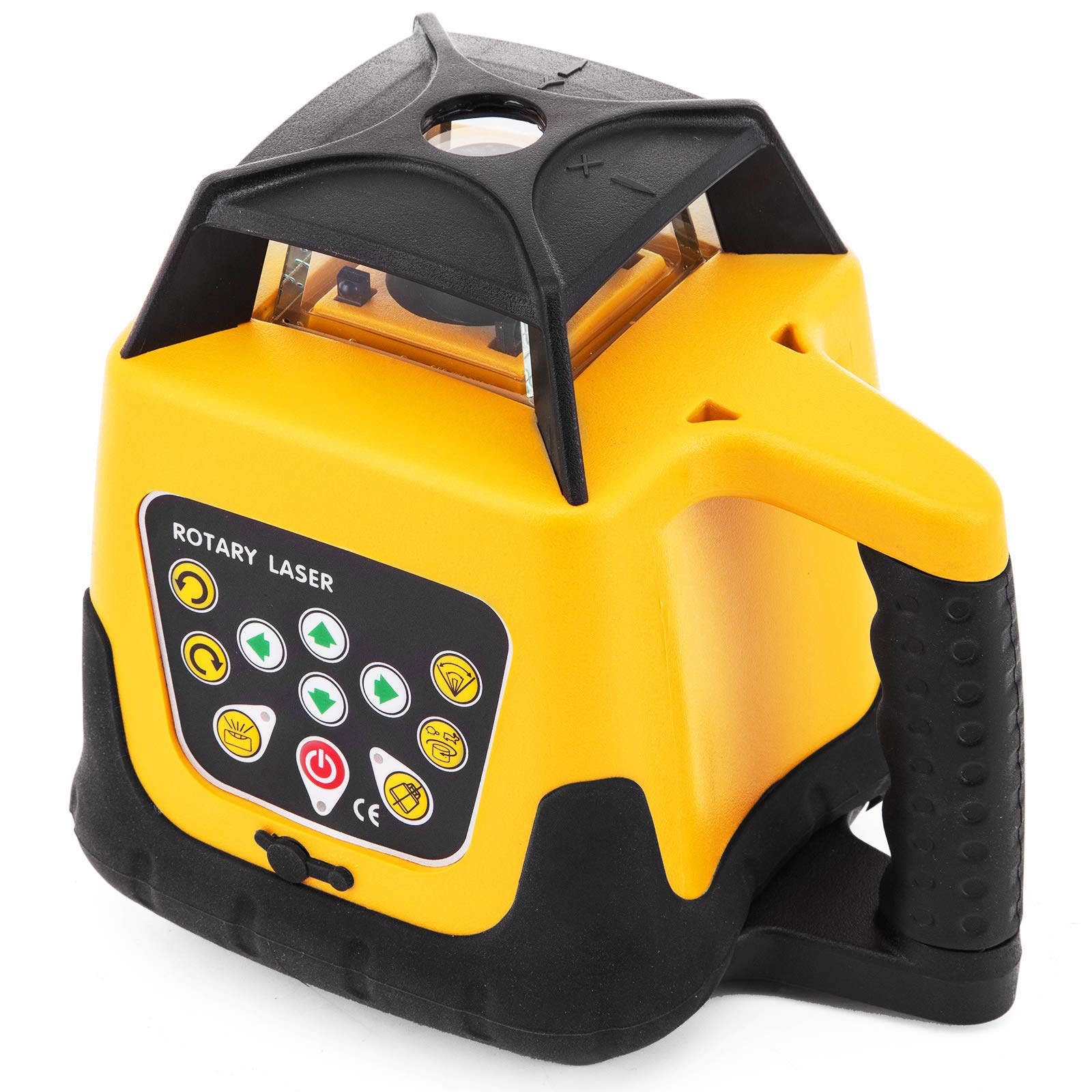 Zielony laser krzyżowy 500 m laser liniowy samopoziomujący 360 obrotowy poziomnica laserowa laser budowlany automatyczna obrotowa poziomnica laserowa Yellow Shell z pilotem zdalnego sterowania