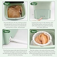 Vista 6 de Portable Washing Machine, 15L Upgraded Large Capacity Foldable Mini Washer, Small Washing Machine for Apartments Travel Laundry Camping RV Dorm