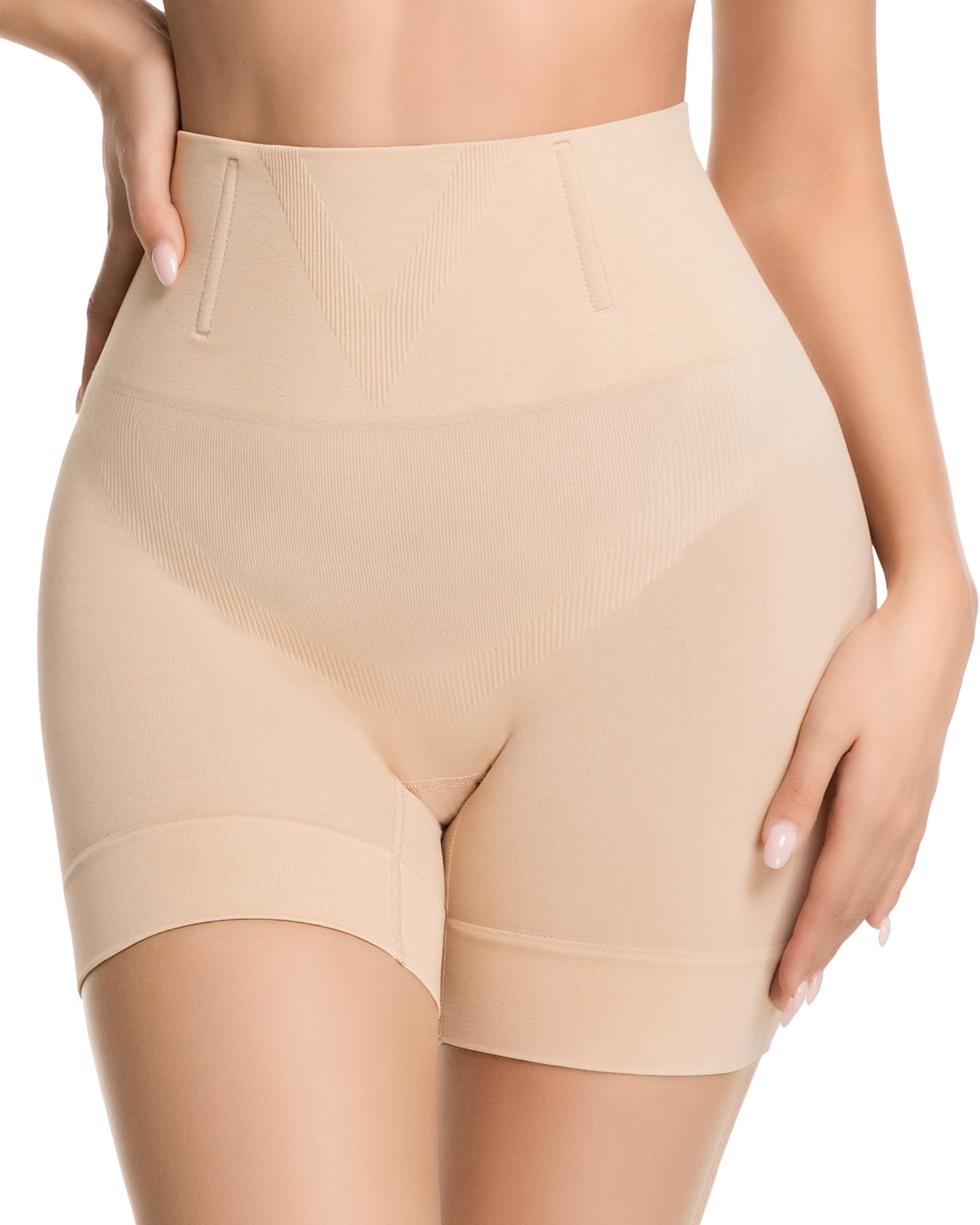 BESTENA Mid-waist tummy control shapewear shorts smooth tummy