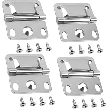 Cooler Stainless Steel Hinges Replacement with Screws for Coleman Ice Chest Coolers, 316 Stainless Steel, 4 Pack