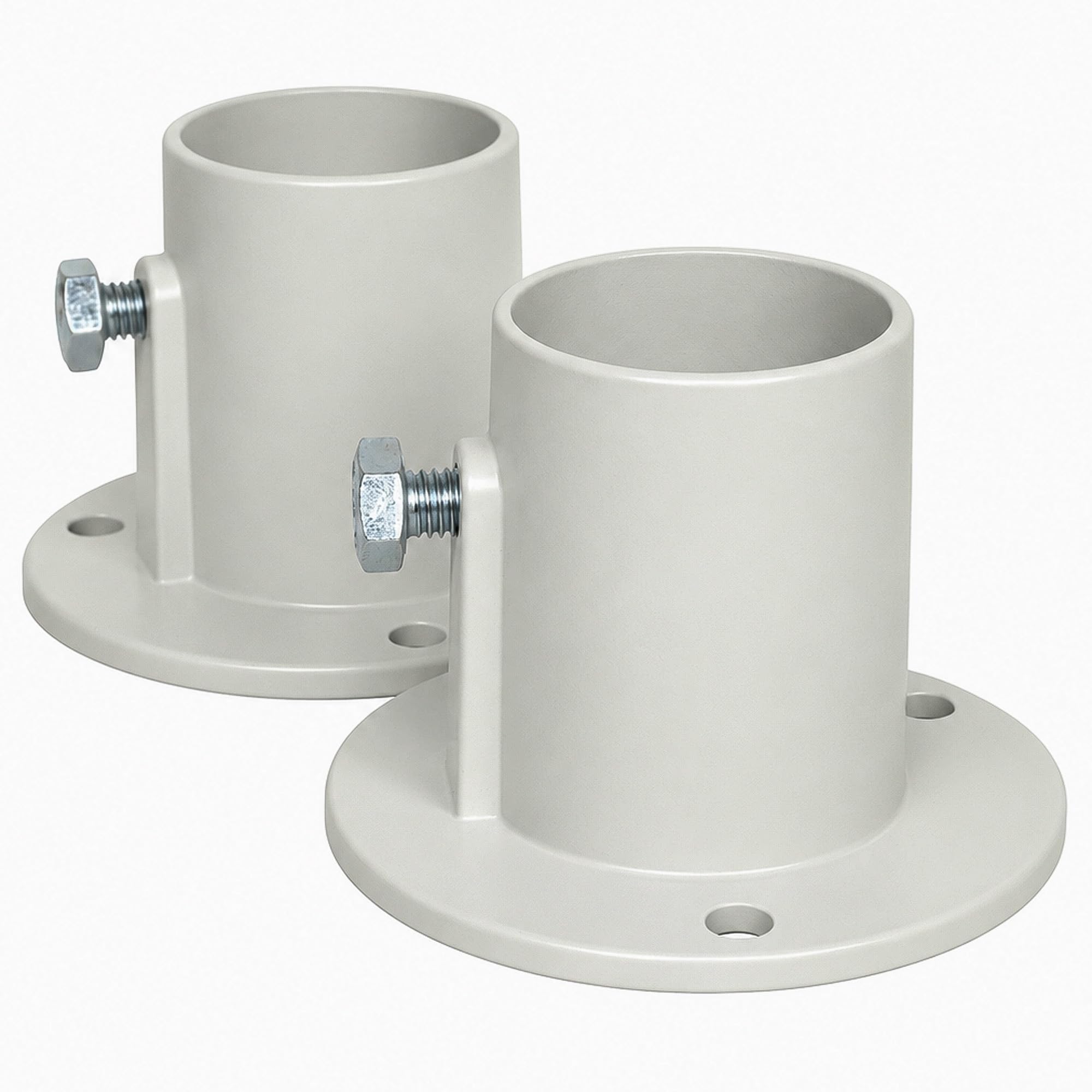 Blue Wave NE1228PR Aluminum Deck Flanges for Above Ground Pool Ladder, Pair