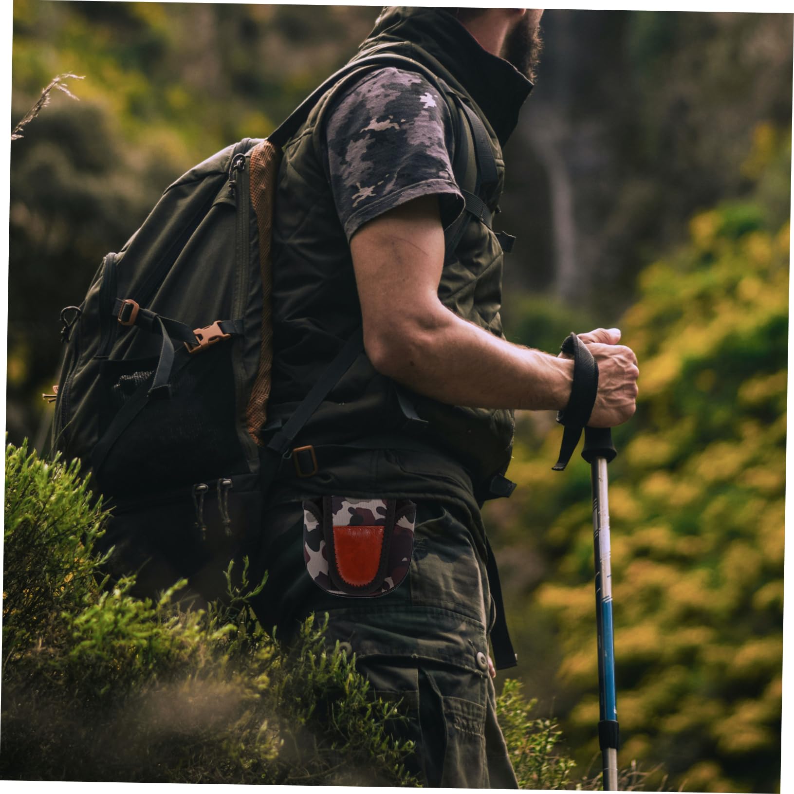 OSOLADY 2pcs Neoprene Fishing Reel Cover Case Protective Bag for Reel Storage Accessories Medium Size Green