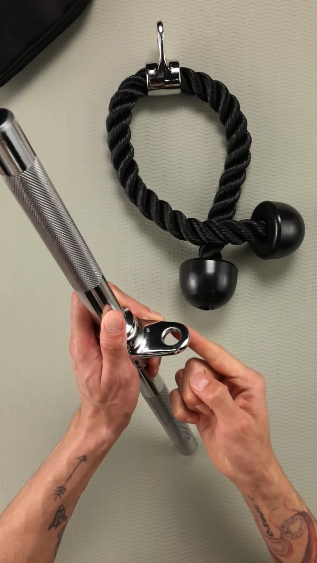 Lat Pulldown Attachments Combo LAT Pulldown Attachment With Multi-Option: V-Handle Tricep Bar