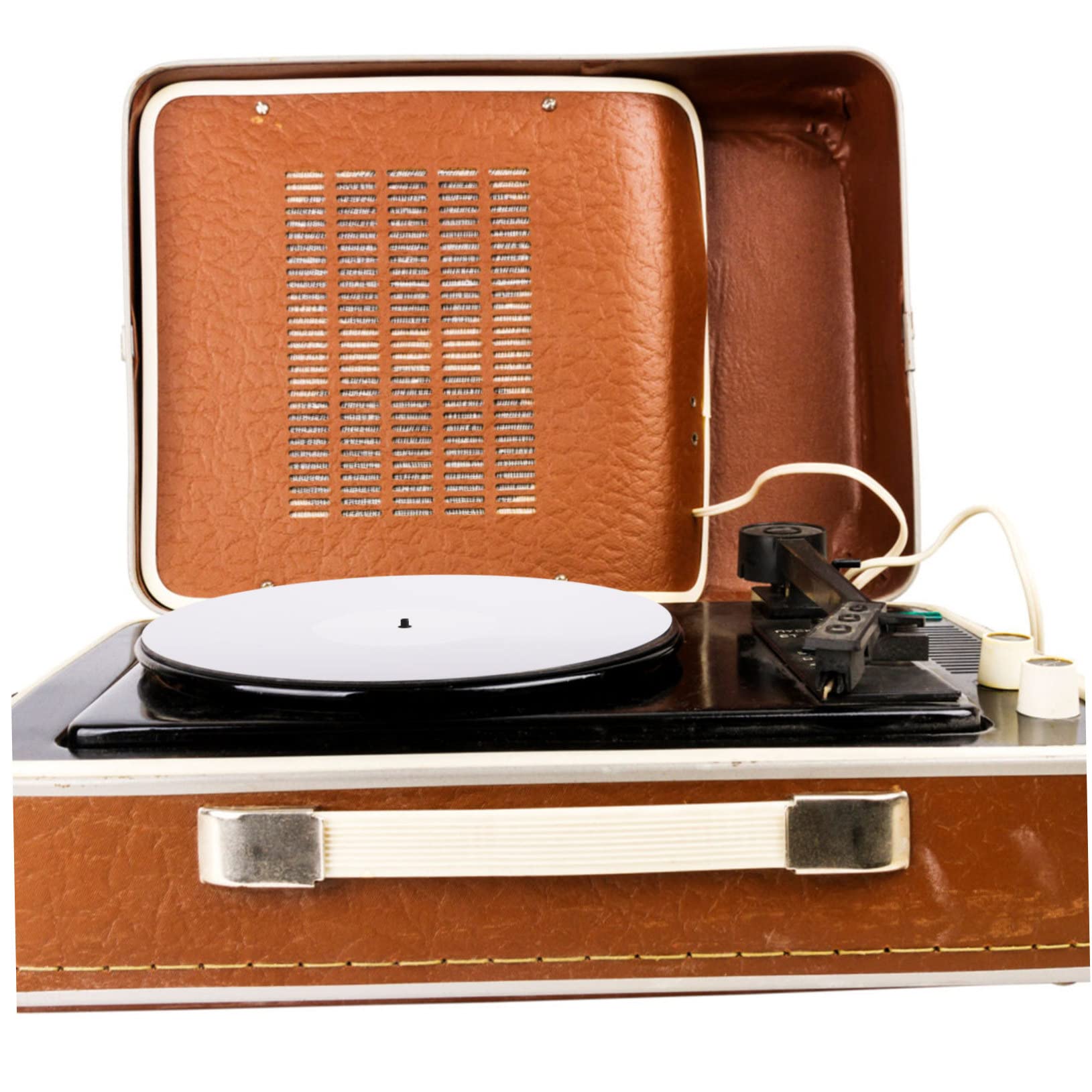 Tappetino Acrilico per Giradischi Protezione Disco in Vinile Bianco Antistatico Resistente e Facile da Usare