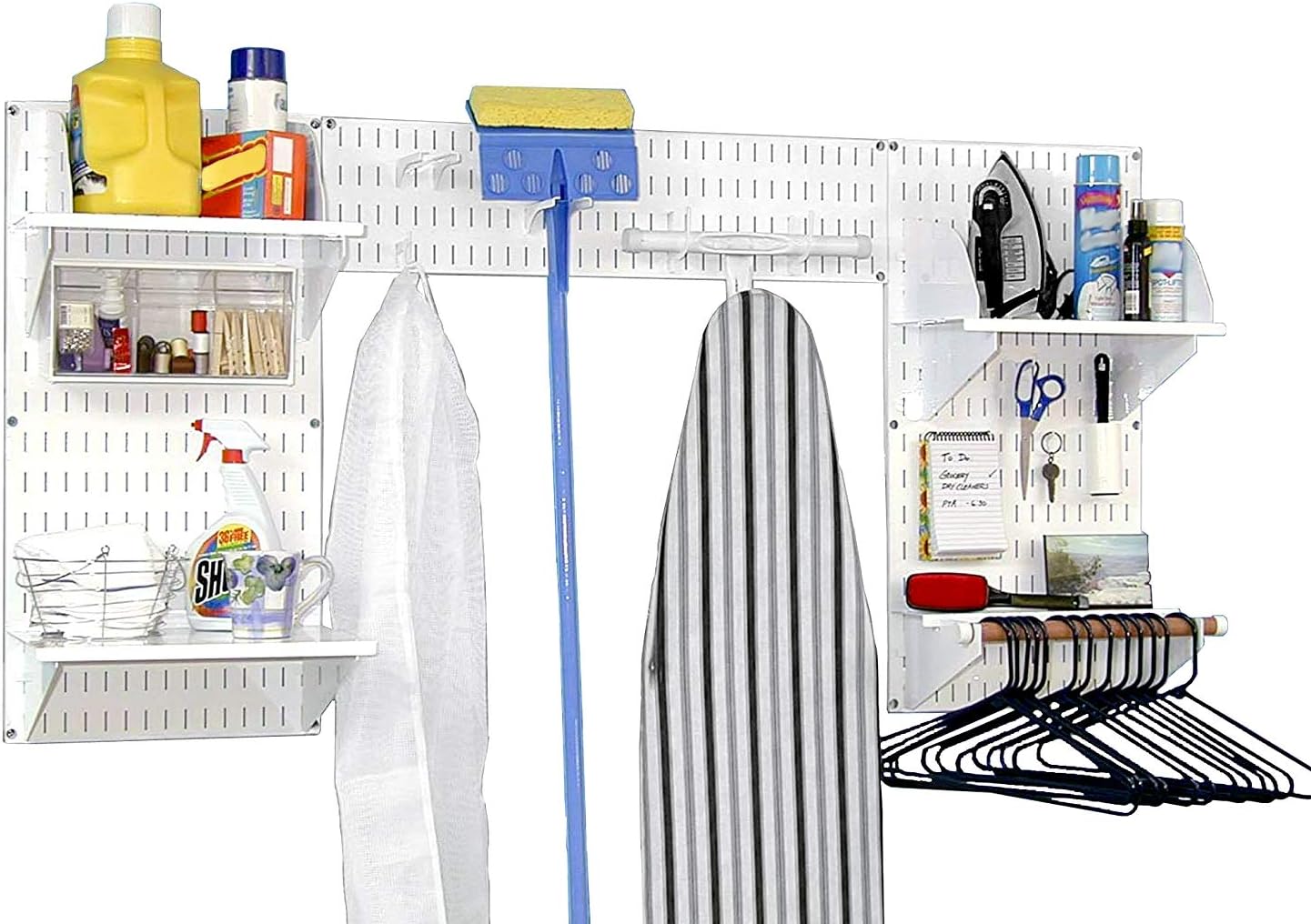 Wall Control Deluxe Laundry Room Wall Organizer Storage Kit
