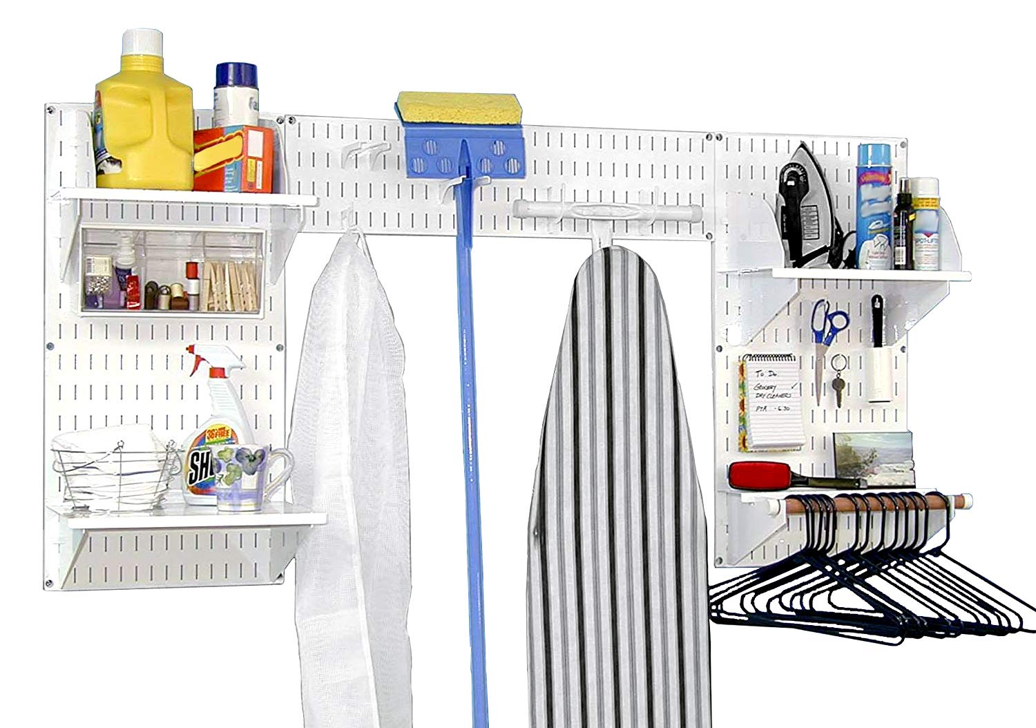 Wall Control Deluxe Laundry Room Wall Organizer Storage Kit