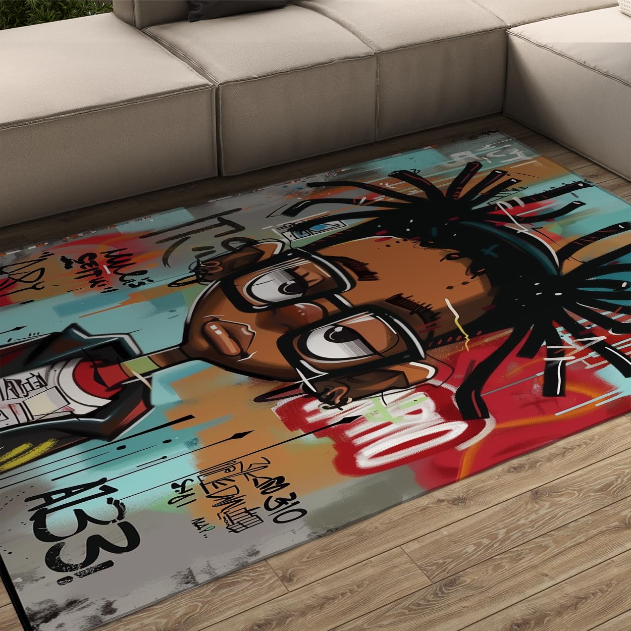 Tapis lavable cuisine et salon Urban Cartoon pour un intérieur street art