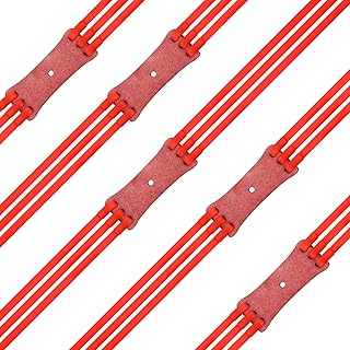 4-Pack Three-Strand Card Balls Red Rubber Slingshot Elastic Bands can be Used for Hunting slingshots as Elastic Bands and Catapult Rubber Bands（Red）