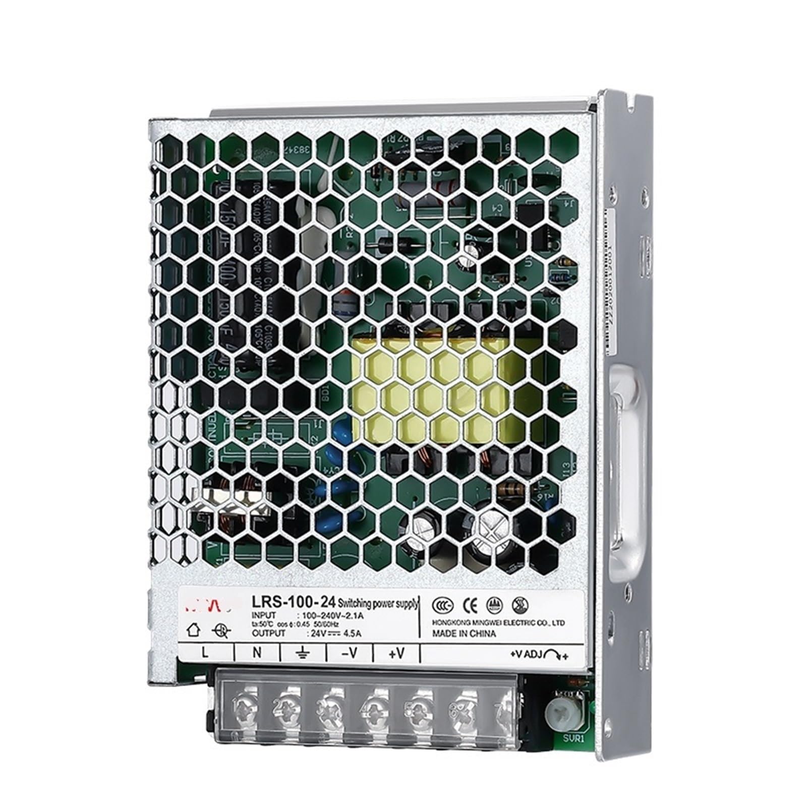 Alimentation CC 100W 24V à sortie simple et interrupteur intégré - 5