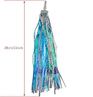 Vista 2 de 2 pares de cintas de borla de bicicleta manillar scooter serpentinas