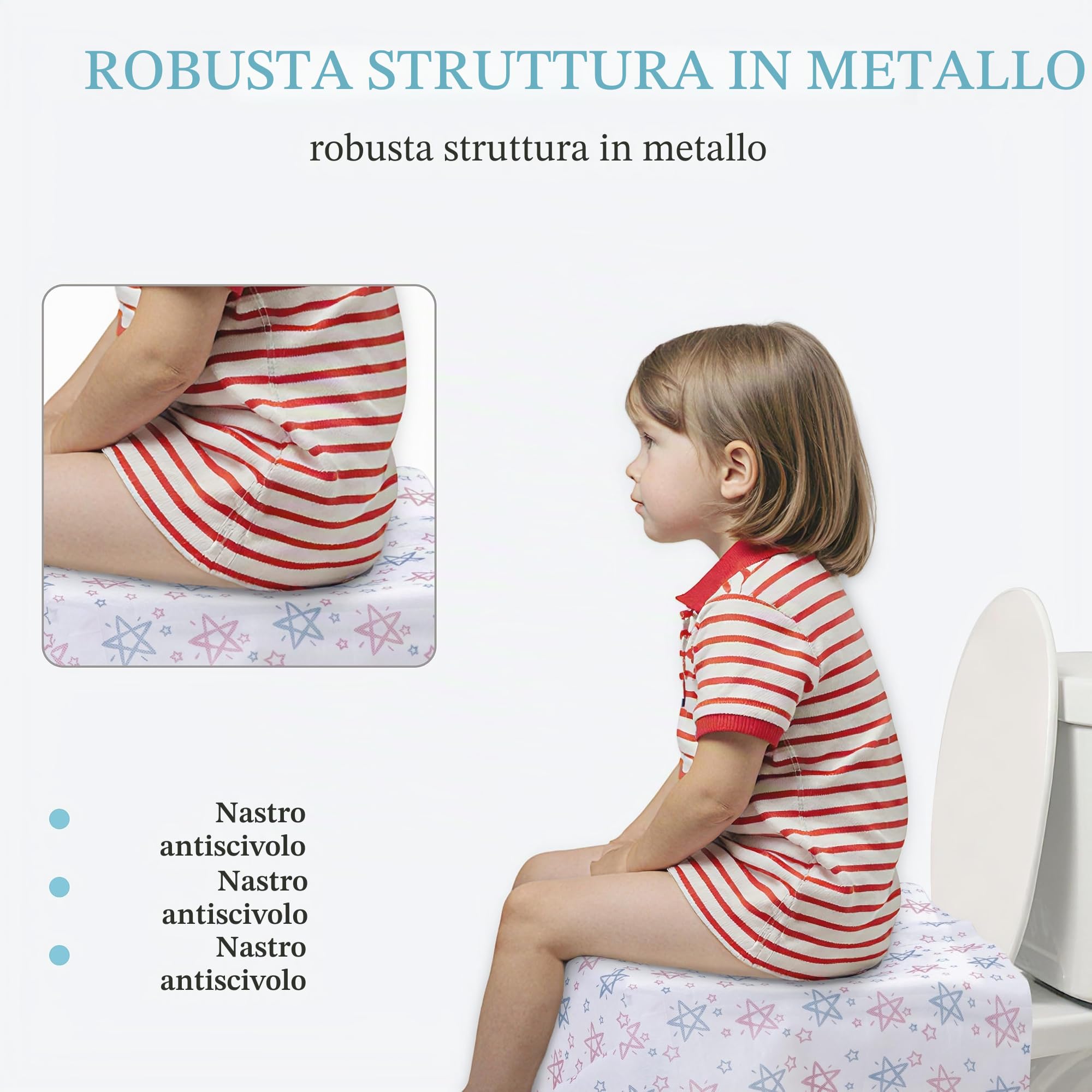 Copriwater Monouso Antibatterico 65x60 cm Impermeabile Portatile WC Cover 30 Pezzi
