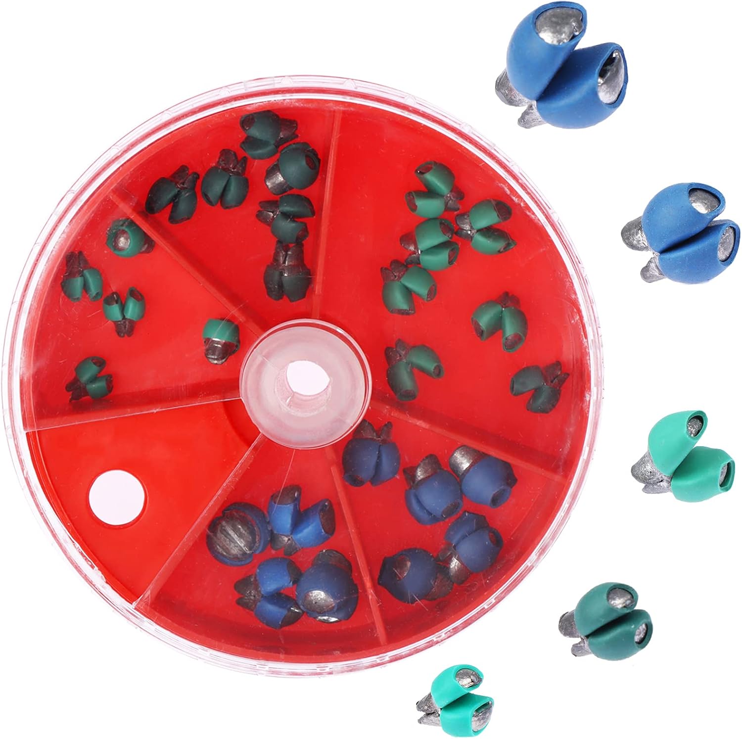 27pcs Fishing Weight Sinkers Kit, 5 Sizes Lead Weights