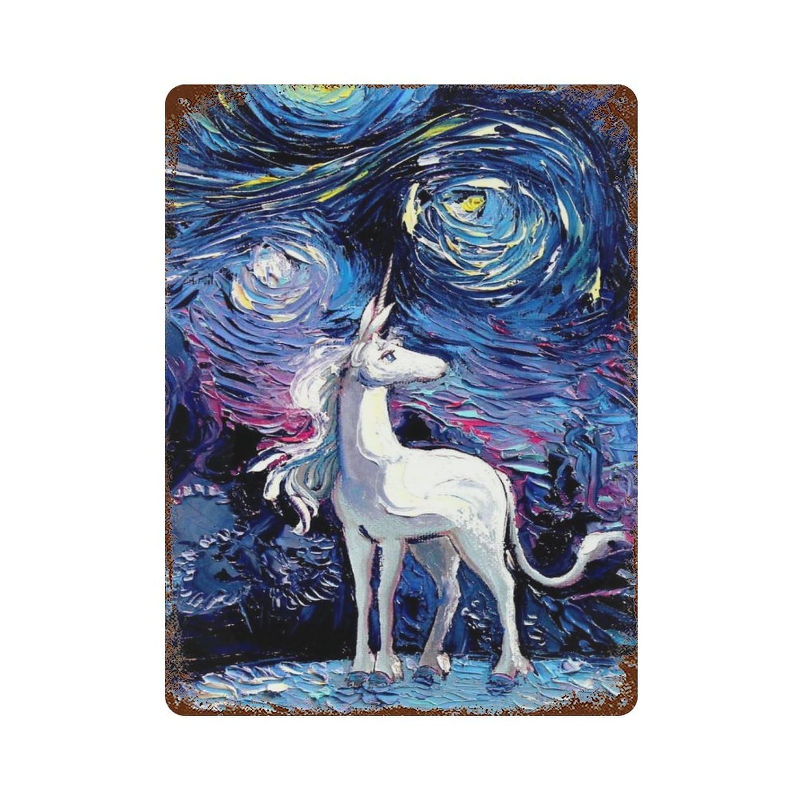 xiaoxiaoshen Unicorns (10) Wall Decor Art Metal Tin Poster Modern Home Decor Art Home Bar Shop Decorations Vintage Sign 40x30cm