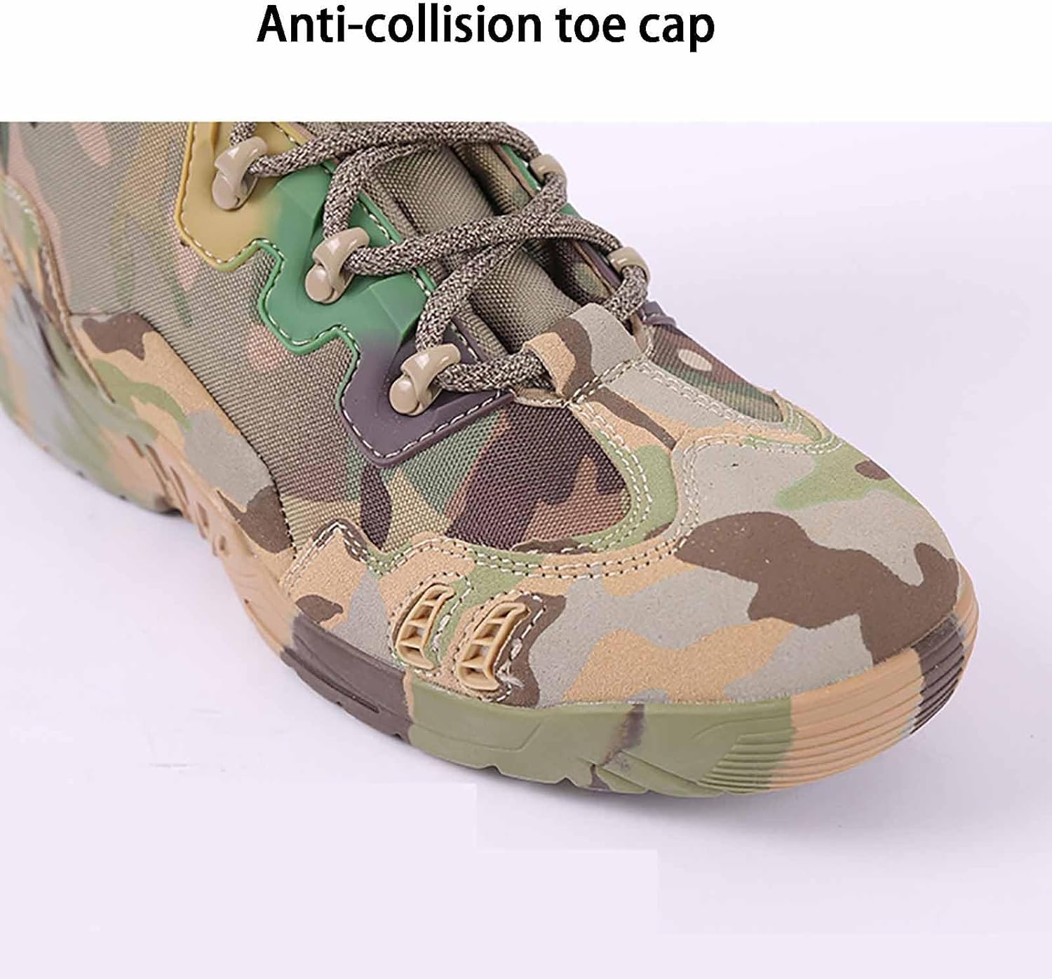 CLSQLXYJZC Military Work Boots, Outdoor Casual Lightweight Military Boots Breathable Combat Desert Boots with Sports Socks Men’s Tactical Boots Hunting Boots