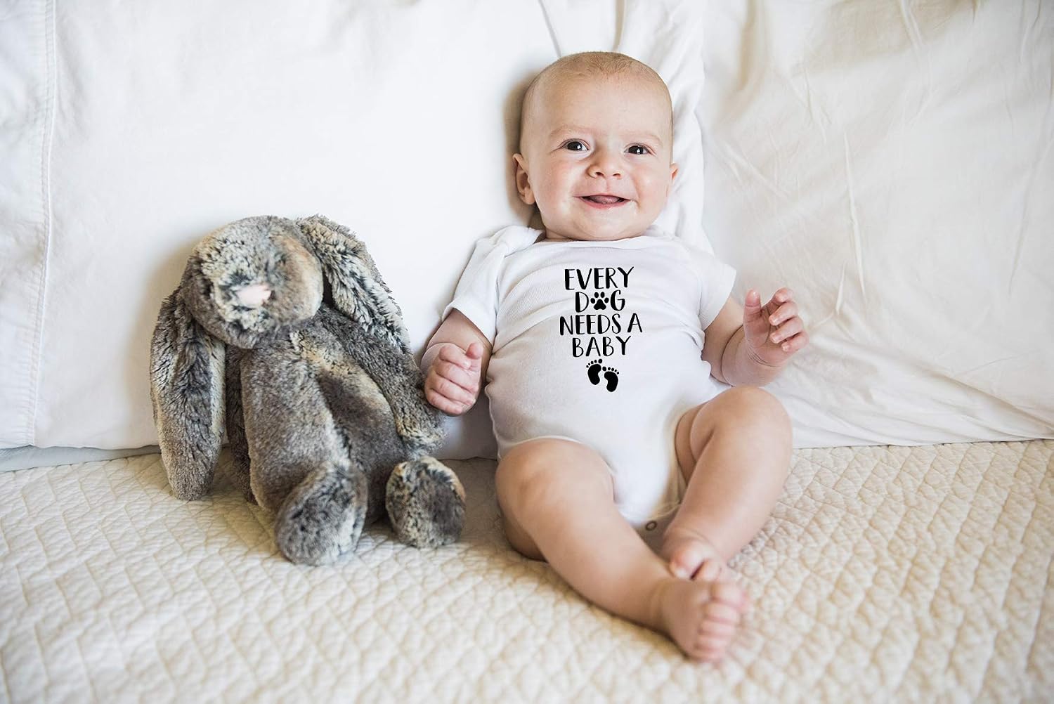 Every Dog Needs a Baby - Funny Baby Essentials Bodysuit - Baby Boy Clothes Newborn Girl Outfits
