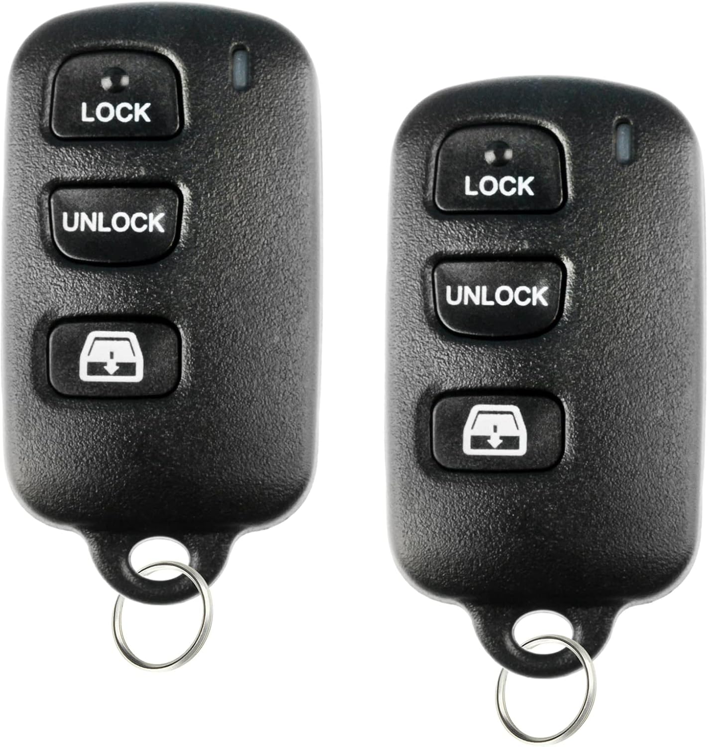 2x Keyless Option Remote 3btn Window Key Fob For Toyota (ELVATDD)