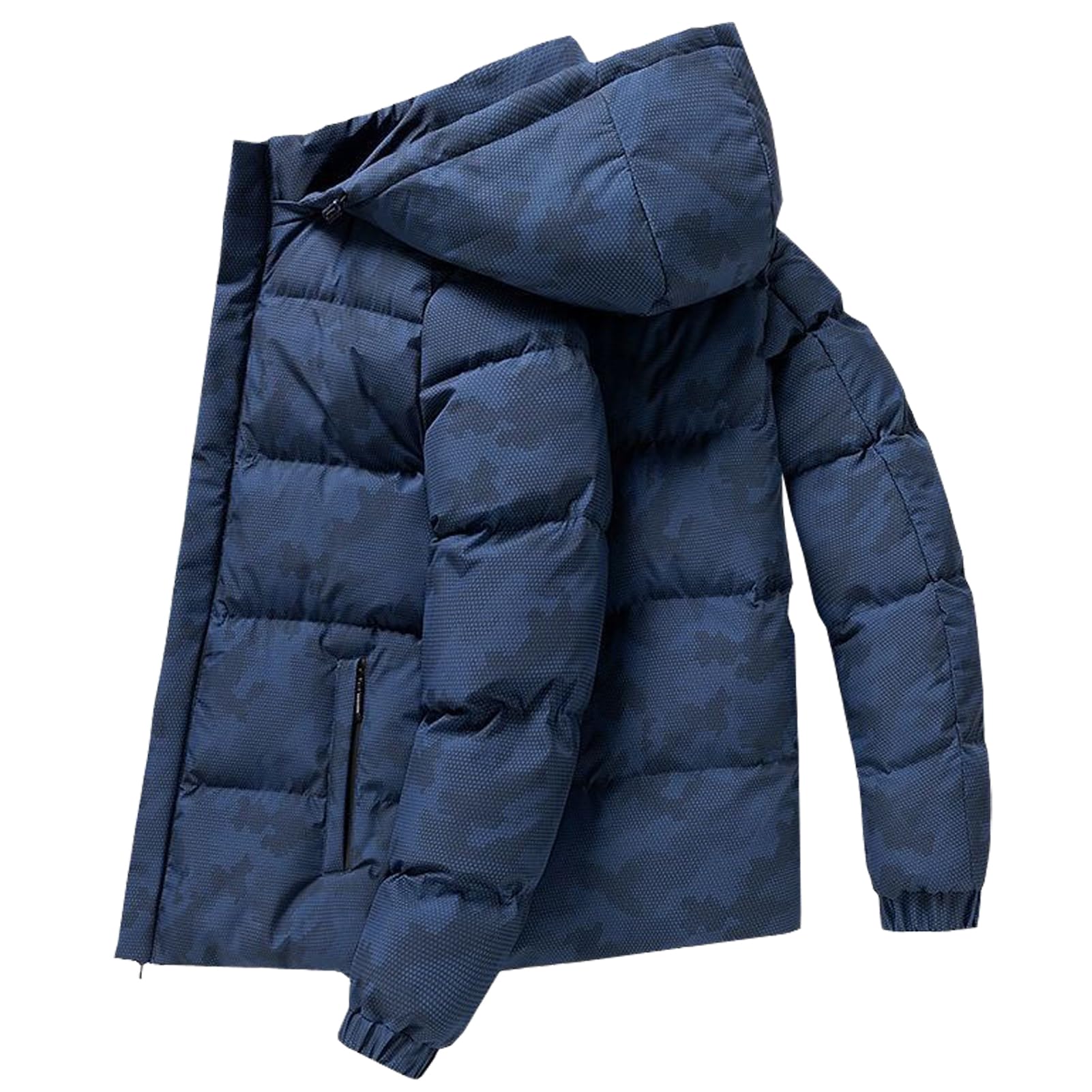 Winterjacke Jungen Daunen-Baumwolljacken Kinder Wintermantel mit Kapuze Dicke Warme Steppjacke