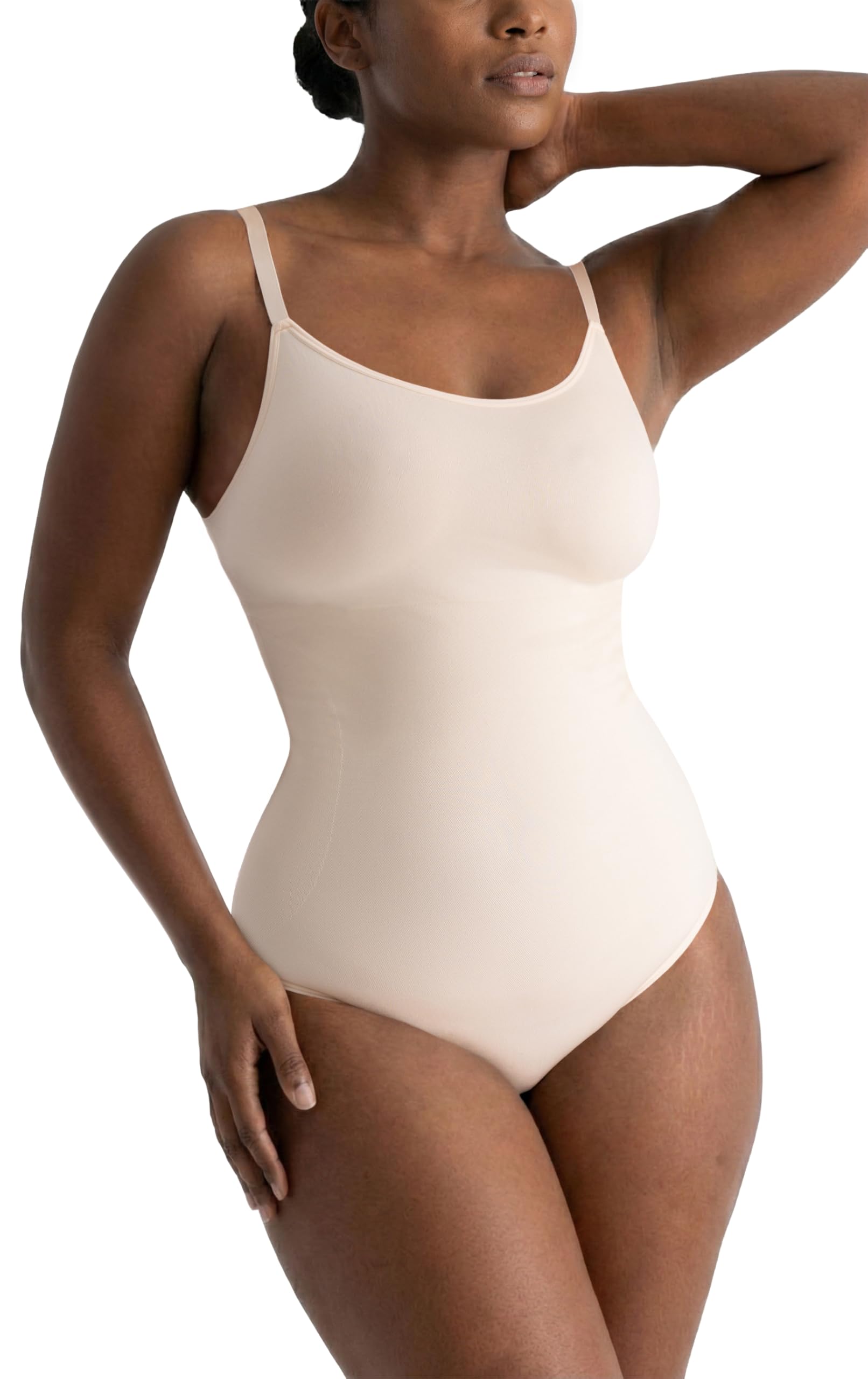 Bodysuit Women Shapewear - Tummy Control Body Suit for Women - Seamless Compression Slimming Shaping Bodysuit