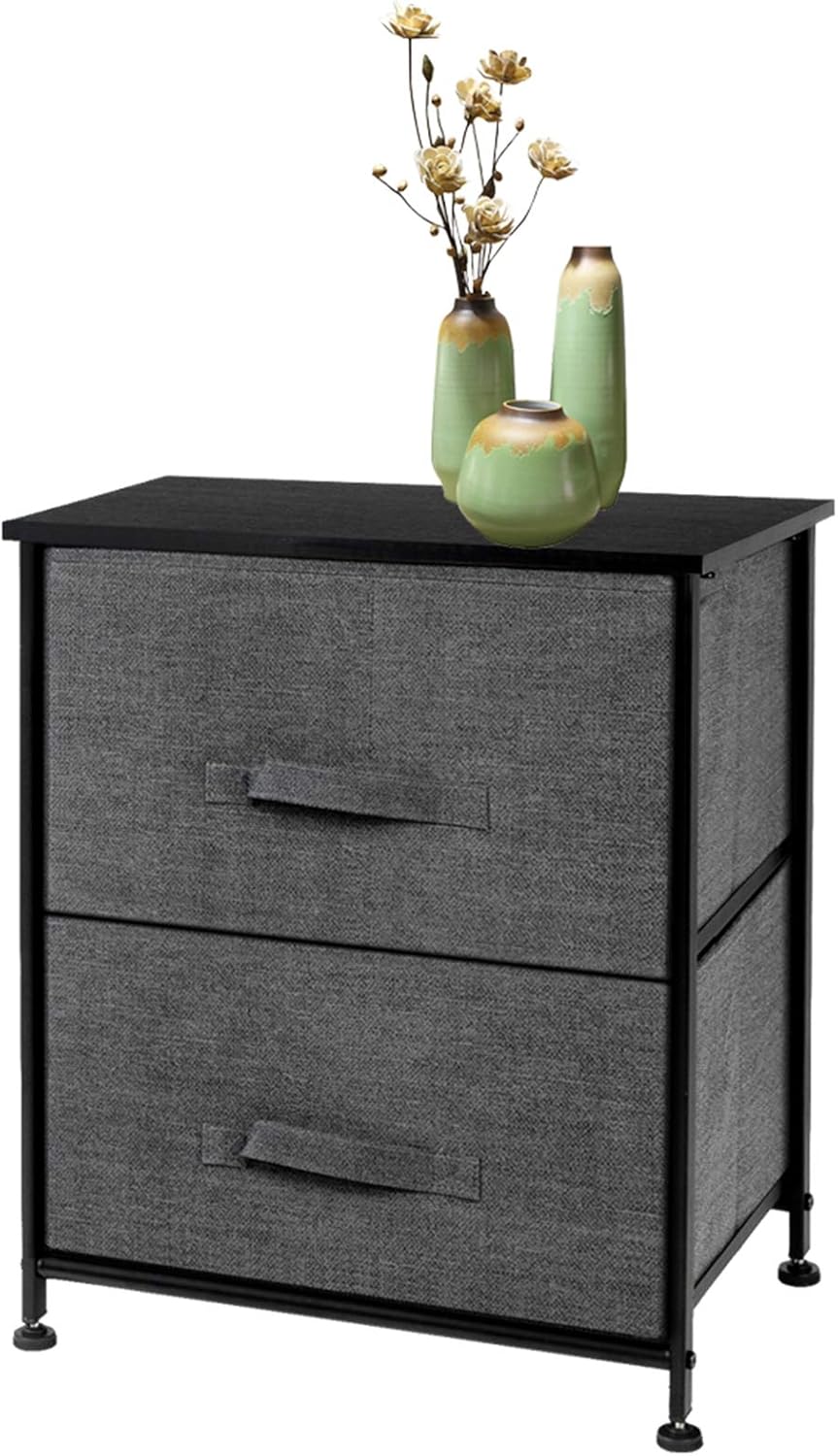 Royard Oaktree Nightstand with 2 Drawers Modern Bedside