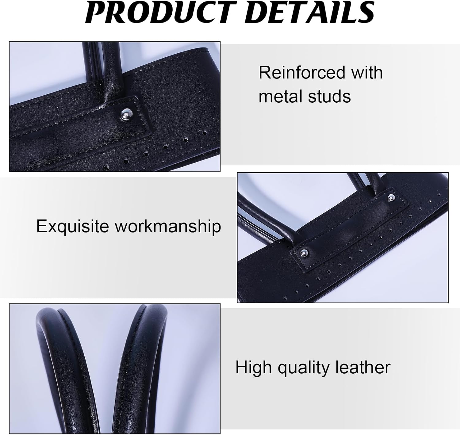 beinkmake PU Leather Handbag Making Kits Knitting Crochet Bags Bottom Shaper Bag Handle with Holes Set for DIY Purse Wallet Shoulder Tote Bags Backpack Making Repairing - Image 4
