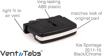 for Kia Sportage (2011-2015) Air Conditioning Vent Replacement Center Tab - *30-Second Installation| No Tools Required | American Design - Vent Outlet Tab Clip