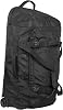 Mountain Warehouse Voyager 90L Wheelie Holdall - Organiser Pocket, Padded Carry Straps, Duffle Bag - Best for All Season Camping, Hiking, Outdoors & Trekking Black One Size