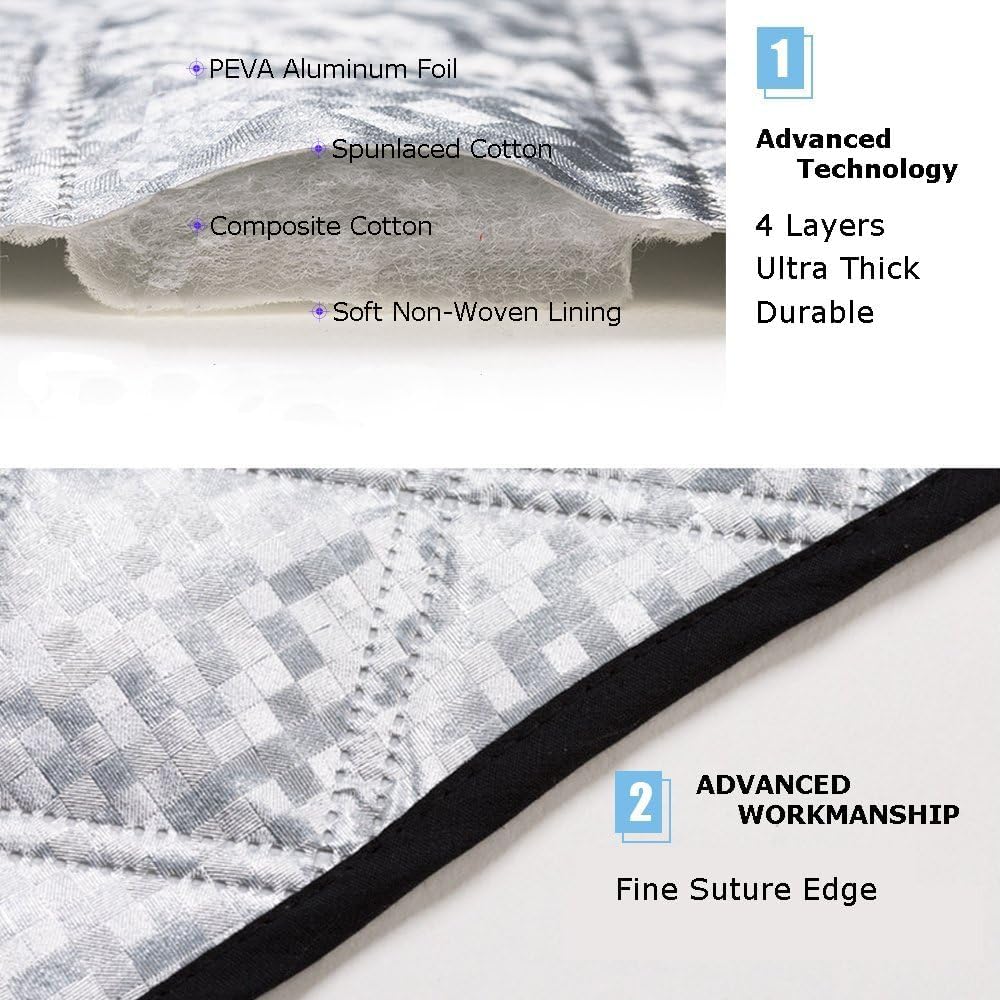 Autoruit Zonnescherm Voor Hyundai Voor Ioniq 2017-2022 Auto Magnetische Zonnescherm Venster Visor Voorruit Zonnescherm Gordijn Mesh Zonnescherm Accessicess Auto Zonwering(4PCS Front Rear