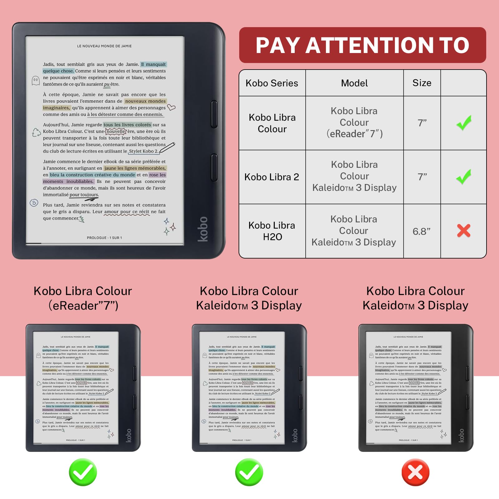 Amazon.com: Case Compatible with Kobo Libra Colour(2024) and Kobo