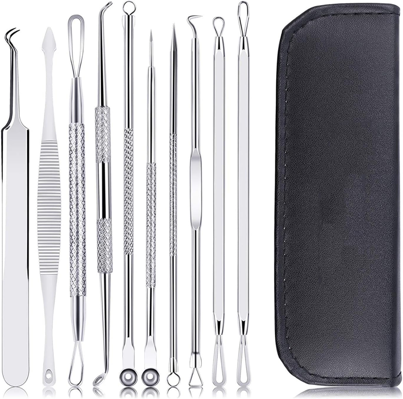 Blackhead & Whitehead Remover Tool for Face, Pore Cleaner and Comedone Extractor, Deep Pore Cleansing Tool, Reusable Facial Skincare Extraction Kit-image-28