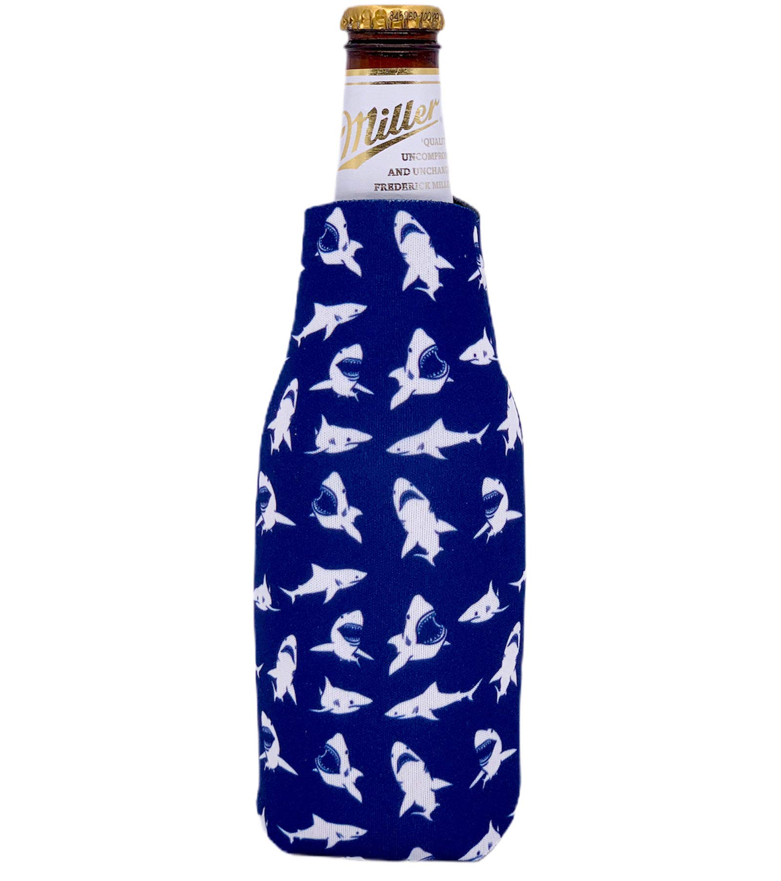 Shark Pattern Beer Bottle Coolie (1)