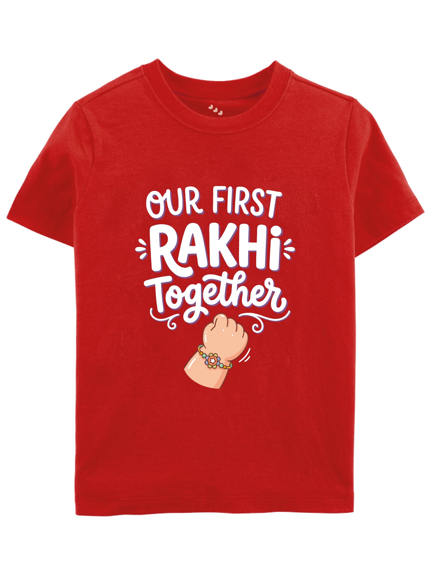 zeezeezoo Our First Rakhi Together Kids T-Shirt | 100% Cotton Jersey for Boy & Girl| Raksha Bandhan Outfit for Photoshoot & Gift-picture-26