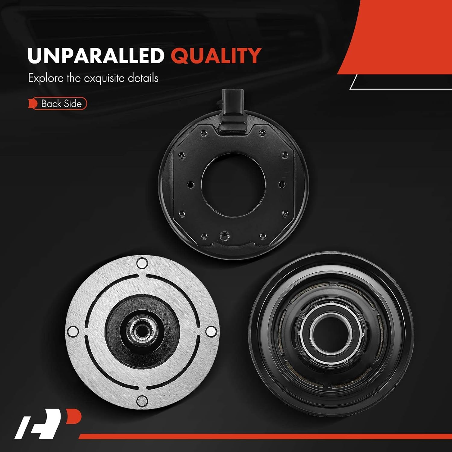 A-Premium Air Conditioner AC Compressor Clutch Kit Compatible with Toyota Camry 2002-2006, Highlander 2001-2007, Solara 2002-2008, 2.4L