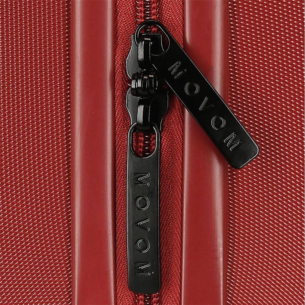 Movom Wood Nececer Adaptable Rojo 29x21x15 cms Rígido ABS 9,14L 0,8 kgs