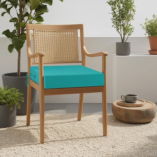 Miniatura 2 de idee-home Cojín para silla de patio para muebles de exterior de 19 x 19 x 4 pulgadas, cojín de asiento de exterior de repuesto para asiento de patio