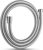 Vista 17 de OFFO Manguera de ducha, níquel cepillado de 48 pulgadas, sin torceduras, accesorio de manguera de ducha de mano galvanoplastia, manguera flexible