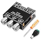 Daakro ZK-302T Bluetooth 5.3 Amplifier Board,30W+30W 2.0 Channel Amp Board with Treble and Bass Control,DC 9-24V, BT/USB/AUX Inputs, Audio Amp Board for Home DIY Wireless Speakers, Password Free