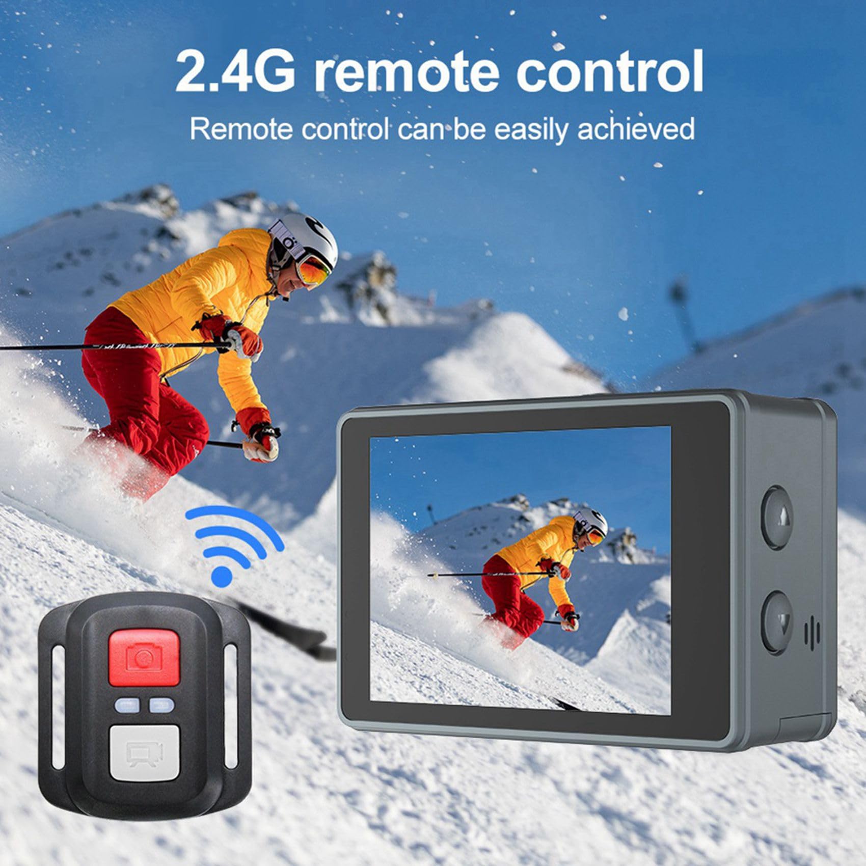 Action Camera 5K 30FPS Dual Pack per diversi sport all'aria aperta