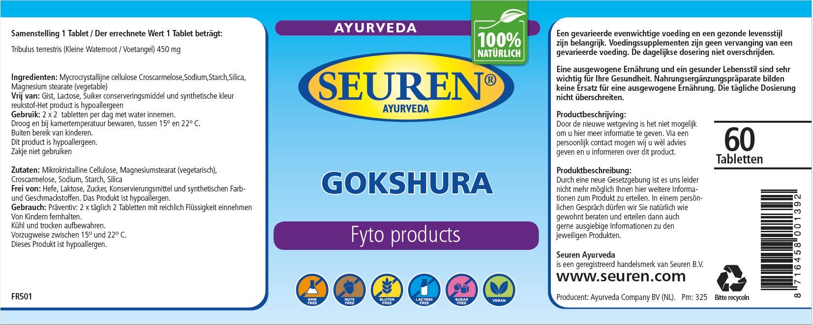 Gokshura Ayurveda 120 Tabletten